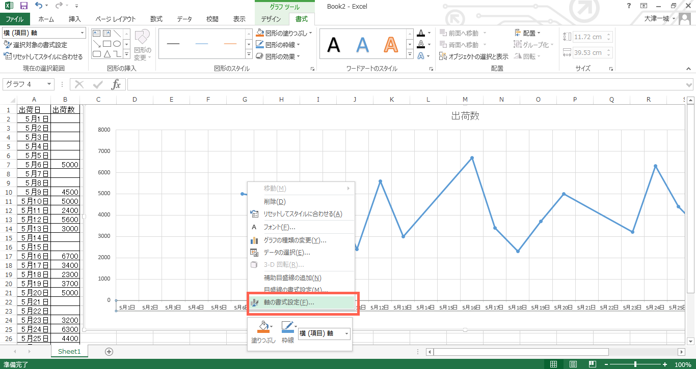 Excel 2013 2010で折れ線グラフのマーカーの位置を横軸の目盛り線上に移動する方法 くま同盟コンピュータlab